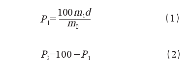 公式（1）和（2）计算